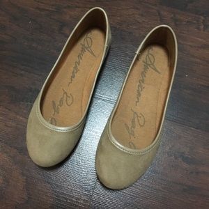 American Rag nude flats